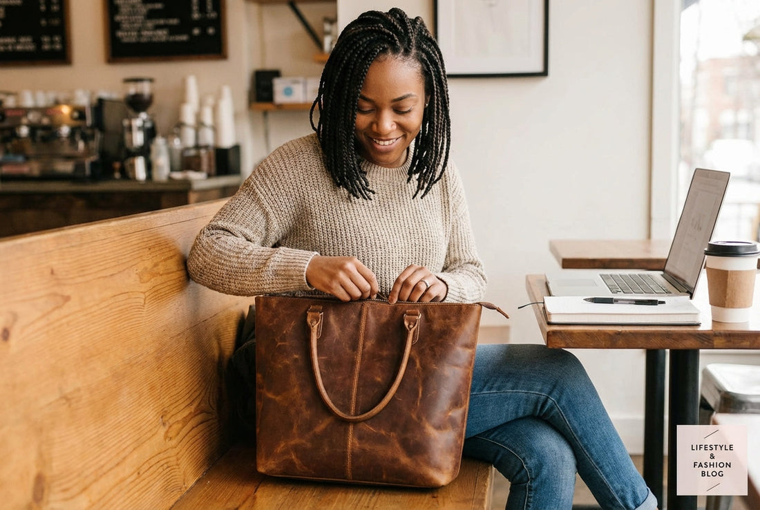 Große Tote Bag mit sicherem Reißverschluss